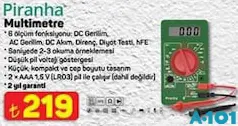 PİRANHA MULTİMETRE fiyat ve kampanya bilgisi